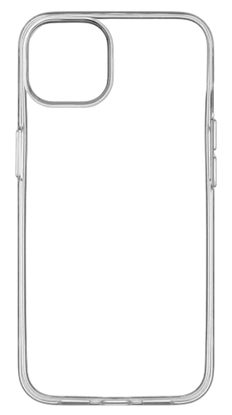 Силиконовый чехол для iPhone 15+, Прозрачный