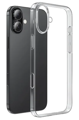 Силиконовый чехол для iPhone 16, Прозрачный