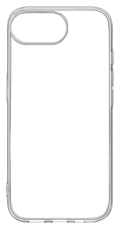 Силиконовый чехол для iPhone 16e, Прозрачный