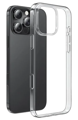Силиконовый чехол для iPhone 16 Pro, Прозрачный