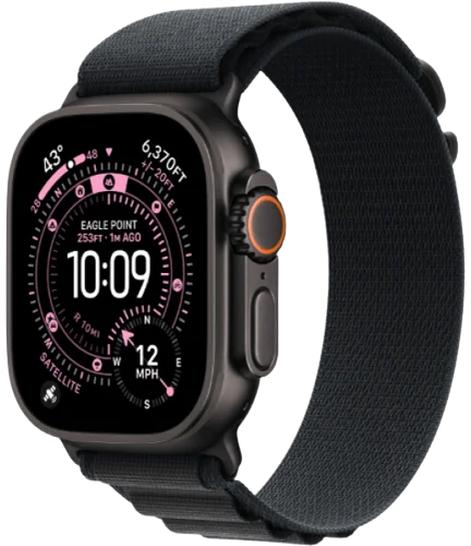 Apple Watch Ultra 3, Alpine, Black, S, Black