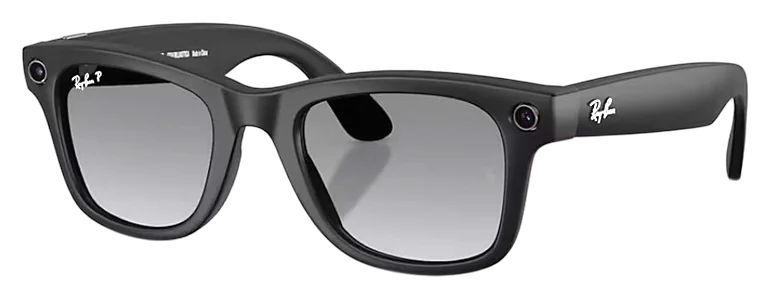 Ray Ban Meta Wayfarer RW4012 (Gen2), Black/Graphite Gradient, L